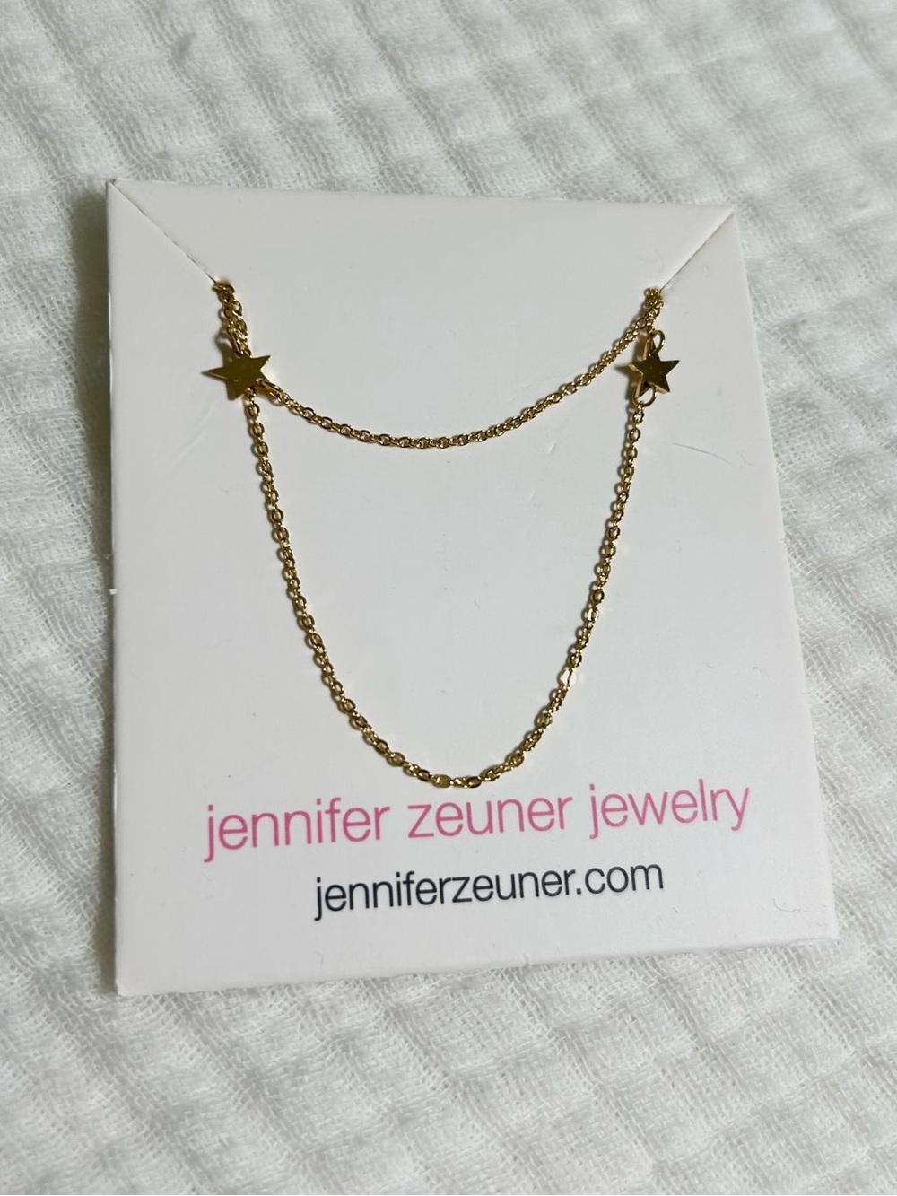 Jennifer Zeuner Gold Star Double-Layer Necklace - NWT